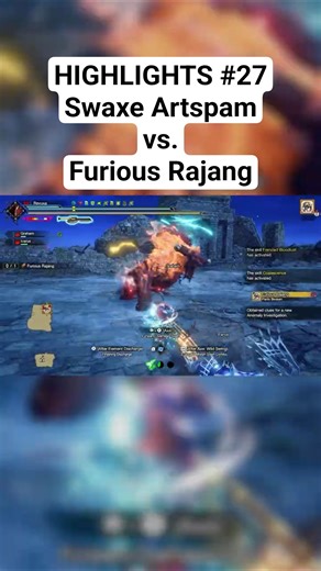 Highlights No.27 #gaming #shorts #mhrsb #rise #sunbreak #switchaxe #artspam #furiousrajang #viral