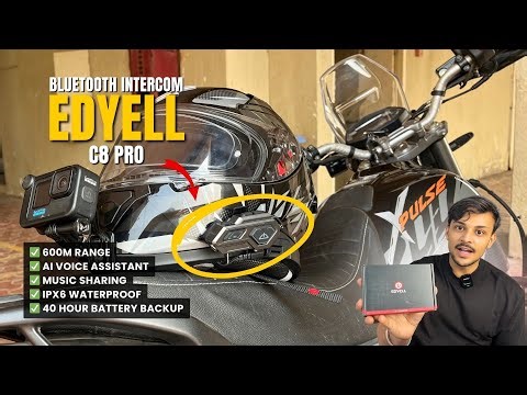 EDYELL C8 Pro | Budget Bluetooth Intercom | How to Install Intercom on Helmet