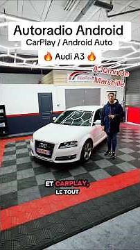 Installation d'un autoradio Carplay / Android Auto sur cette Audi A3 8P Écran HD tactile, Carplay