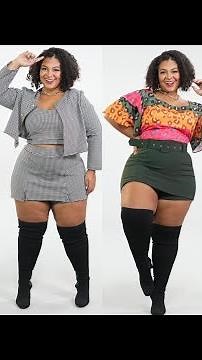 Plus Size Lingerie 👙 Fashion Model,Curvy fashion,Midi skirt