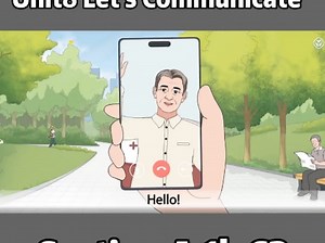 新人教八上Unit8 Let's Communicate听说课动画，视频电话#新教材课件