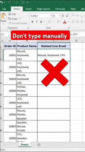 How to use a Substitute Formula ‼️Use char function #exceltutorial #shorts
