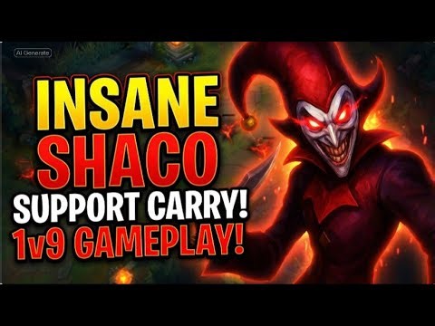 Shaco Support DOMINATES Bot Lane | LoL Gameplay