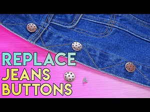 How to change jeans buttons on a denim jacket