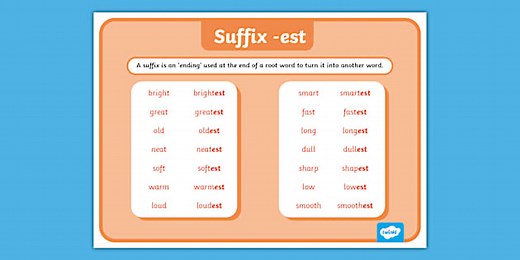 Year 1 Suffix  -er Word Mat