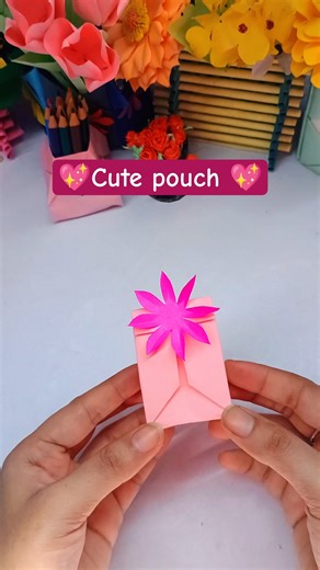 DIY paper pouch 👝