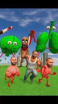 Franklin Vs Evil Body Organs in Indian Bike Driving 3D #shortsfeed