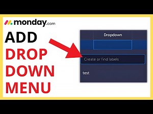 How to Add Drop Down Menu on Monday com Boards [QUICK GUIDE]