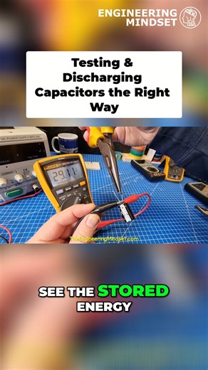 78K views · 1.1K reactions | Testing & Discharging Capacitors the Right Way | The Engineering Mindset | Facebook