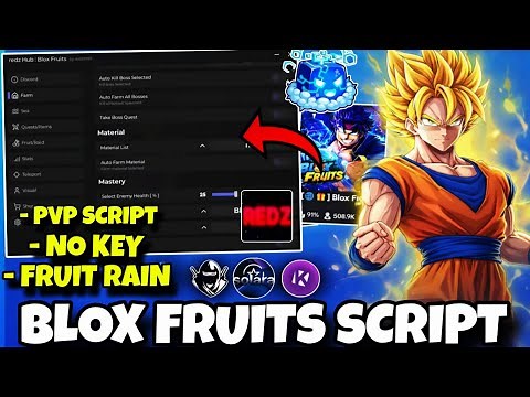 Script Blox Fruits Script No Key 2026 REDZ HUB 🔥 Auto Farm, Auto Dungeon, Auto PVP Script | Delta
