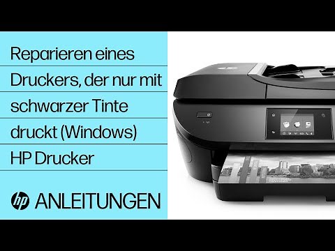 So reparieren Sie einen HP Drucker, der nur mit schwarzer Tinte druckt (Windows) | HP Drucker