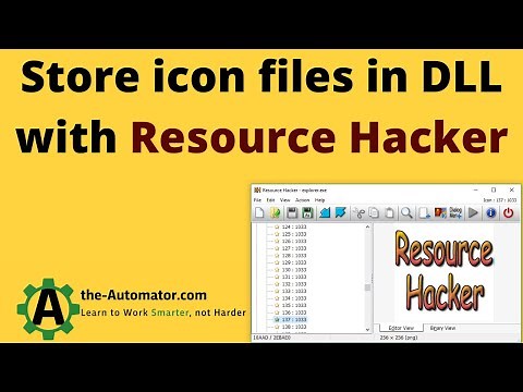 Creating a DLL to store icon files is easy with Resource Hacker