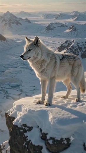The Arctic Wolf – King of the Frozen Wilderness! 🐺❄️ #shorts