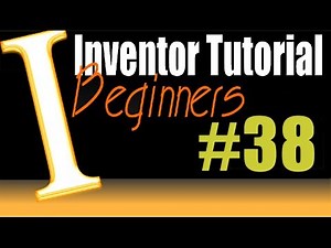38 AutoDesk Inventor beginner Tutorial: Advanced dimensioning and constrainting
