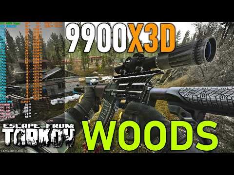 9900X3D TARKOV WOODS Benchmark | 1440p HIGH (DLSS 4.5 ON)