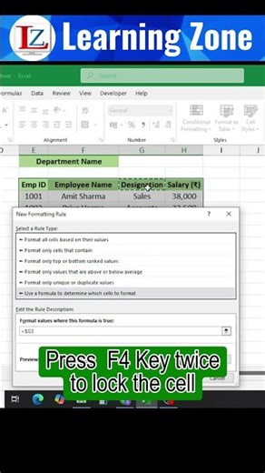 Excel Conditional Formatting Formula Trick 🔥#excel