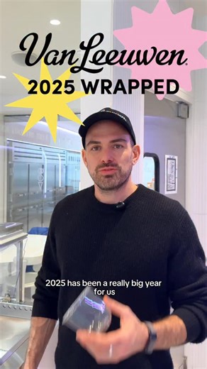 THE YEAR IN SCOOPS Twelve months. So many emotions. Mostly caused by ice cream. We scooped through winter coats and summer nights. Through new flavors. Old favorites. And that one scoop you still think about at 11 p.m. This year in ice cream was GOOD. Thank you. See you next year. HAPPINESS IS HEALTHINESS. | Van Leeuwen Ice Cream