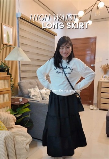 High waisted Long Skirt! Ootd for coffee dates. #longskirt #coffeedateoutfit