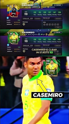 119 OVR Caicedo vs Casemiro: Who is the Best CDM? 🇪🇨 vs 🇧🇷