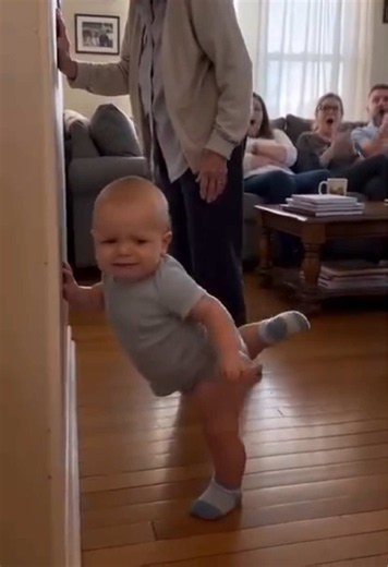 The baby imitates his grandfather in everything he does🤣#baby #cute #adorable #funny #parents