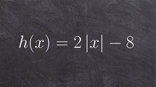 Graphing an absolute value equation with a vertical shift