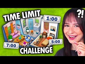 Every room is a different TIME LIMIT build challenge in The Sims 4