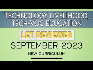TLTVE | SEPTEMBER 2023 LET Drills | New Curriculum