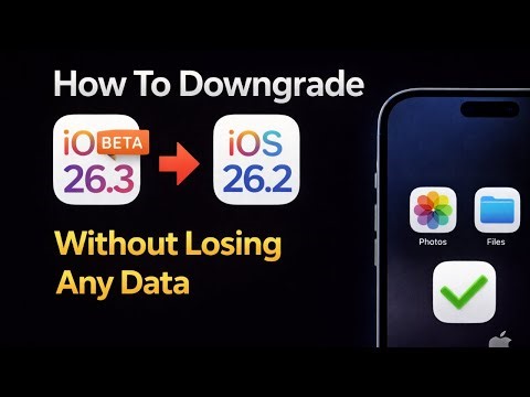 How To Downgrade iOS 26.3 Beta to iOS 26.2 Without Losing Any Data?