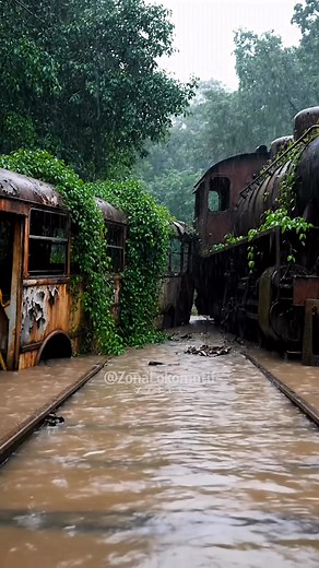 Abandoned Train Turned Into a Python’s Nest #train #railway #railroad | Zona Lokomotif