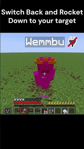 SIMPLE Elytra Firework Mace Tutorial #minecraft #mcpvp #macepvp #elytramace #minecrafttutorial