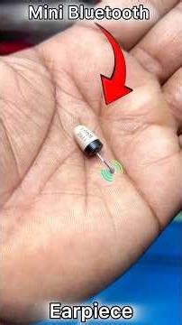 Smallest Bluetooth Earpiece 🔥🔥#tech #spygadgets #spy #spymicrophone