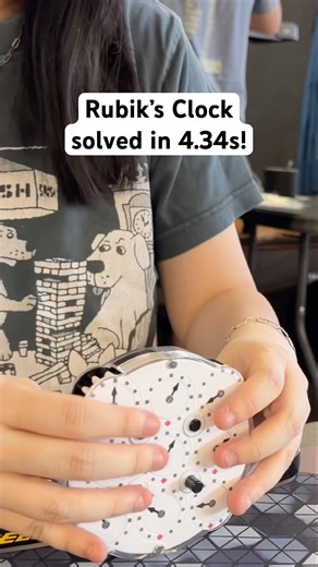 Rubik’s Clock solved in 4.34s! (Official)