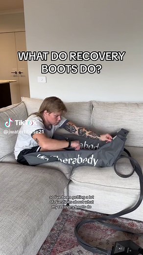What do recovery boots do? #recoveryboots #compressionboots #recovery #recoverytiktok #sportrecovery #compression #therabody #aflw #aflwomens #afl #womeninsport #femaleathlete #sport #athlete #trending #fyp #wlw #qna