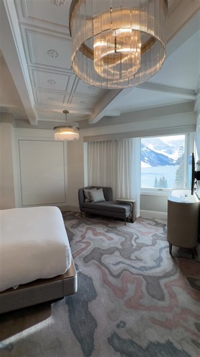 13K views · 280 reactions | Step inside the Tom Wilson Suite — a space where history, romance, and mountain beauty meet. Framed by white walls and French doors that open to glacier views, this suite was designed for celebrations, quiet mornings, and stories that linger long after you’ve left. | Fairmont Chateau Lake Louise | Facebook