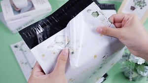 Outus 120 Pieces Poly Mailer Envelope Christmas Shipping Gift Bags Self Adhesive Clasp Envelope Self Adhesive Tear Proof Mailing Envelopes, 8x12in, 10x14in, 13x18in, 15x20in (Multicolored,Eucalyptus)