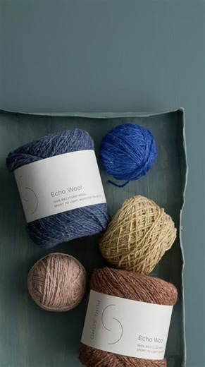 Grounded in the integrity of reuse and second chances, our new Echo Wool yarn is spun from 100% recycled wool reclaimed from the mill’s production process. With a woolen-spun 2-ply structure and a slightly relaxed twist, it blooms generously as you knit—wonderfully versatile on the needles for happy knitting across a range of gauges from sport to DK weight. And each heathered color in the palette is flecked with lively nepps, reflecting the many wool fibers that shape the yarn’s wonderfully live