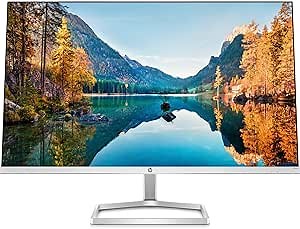 HP M24fw FHD 24 inches 1920 x 1080 IPS Monitor Display 5ms GtG 1000:1 - 300 nits, On-screen controls, AMD FreeSync Low blue light mode; Anti-glare, VGA, HDMI - White (Renewed)