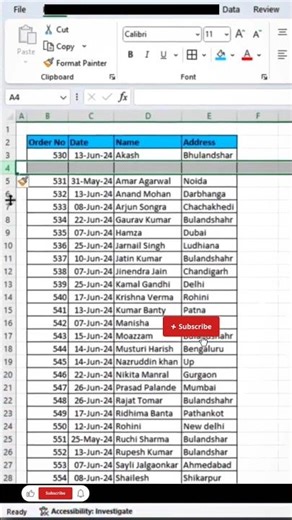 Most Usefull Trick Of Ms Excel 💯✅️ / #excel #exceltips #vlookupformula #shortvideo #short