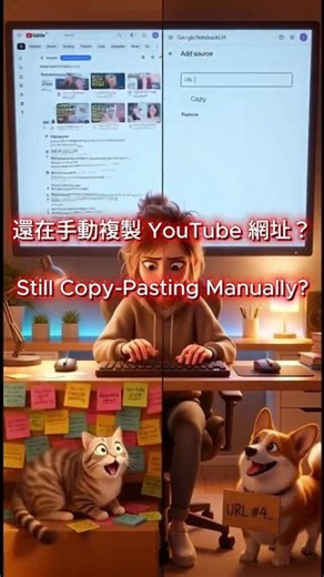 NotebookLM救星！手動貼網址太痛苦？ Youtube 連結一鍵匯出 神器！Manual Copying is HELL! 😫 Try free tool #notebooklm