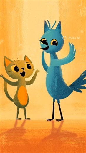 Dancing Bird 🐦 & Cat 🐱 😂 | Funny Dance Video | FunTime Kids 🎉 #cartoonforkids #kidsvideo #funtimekid