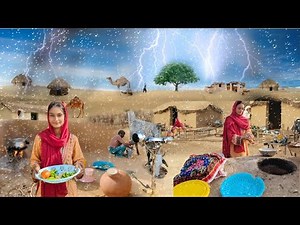 Ancient Village Life Pakistan | Woman Daily Routine |Cooking Traditional Food Desert | Desert life