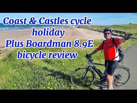 Boardman hybrid 8.9E Electric bicycle test & 8 other cyclists on Coast & Castles cycling holiday U.K