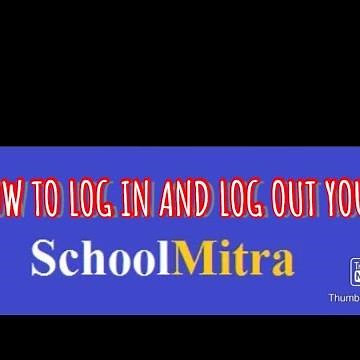 How to log in and log out in your school mitra through your mobile