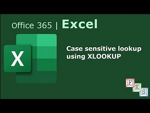 Case sensitive lookup using XLOOKUP in Excel - Office 365