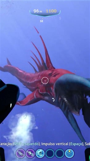 O LEVIATÃ ME HUMILHOU EM 3 SEGUNDOS 💀 - #subnautica
