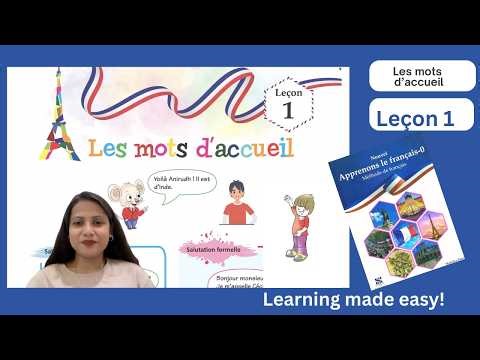 Nouvel Apprenons le Français 1 | Leçon 1 | By Prashansa | French made easy for beginners | CBSE ICSE