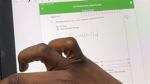 2024 GCE MATHS P1 Topic: ARITHMETIC PROGRESSION QUESTION 📚❤️👌🏿 | Knowledge World Academy