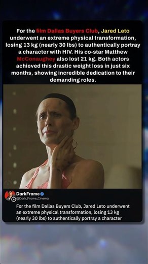 How far the actors went for Dallas Buyers Club #movie #fact