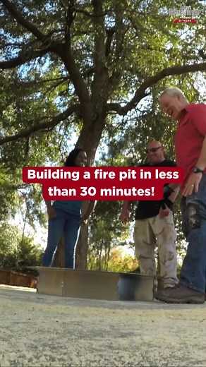 16K views · 260 reactions | Challenge: build a fire  pit in less than 30 minutes. Accepted.  #sponsored • Pavestone Company • #diy #firepit #firepitkit #homeimprovement #reels #reelsvideo #reelsfb | Today's Homeowner | Facebook