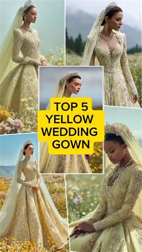 Top 5 Yellow Wedding Dresses